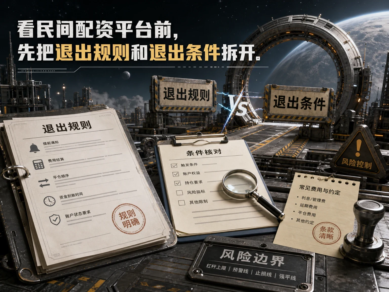 看民间配资平台前，先把退出规则和退出条件拆开 插图